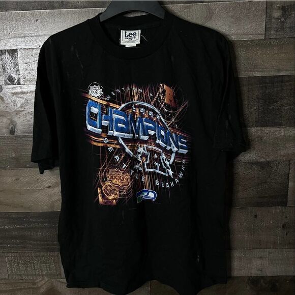 VTG Lee 2000 Seahawks Champions Shirt XL - Picture 1 of 3